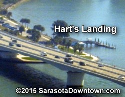 Aerial view of Hart's Landing